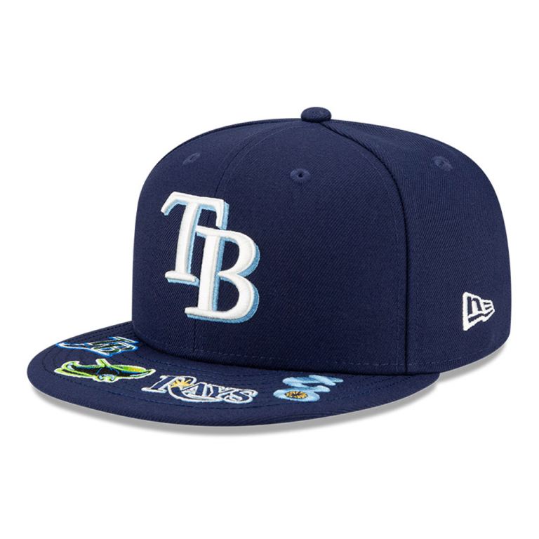 Gorras New Era 59fifty Azules - Tampa Bay Rays MLB Visor Hit 16807PYEV